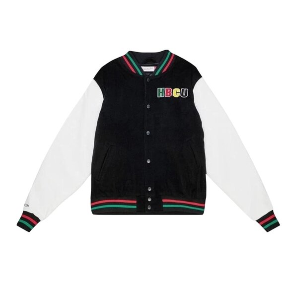 NEW Mitchell & Ness Men's HBCU Varsity Jacket Size Large MSRP: $400.00 - Picture 2 of 5